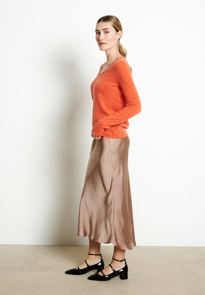 Pull col V cachemire mandarine femme - LILLY 2B