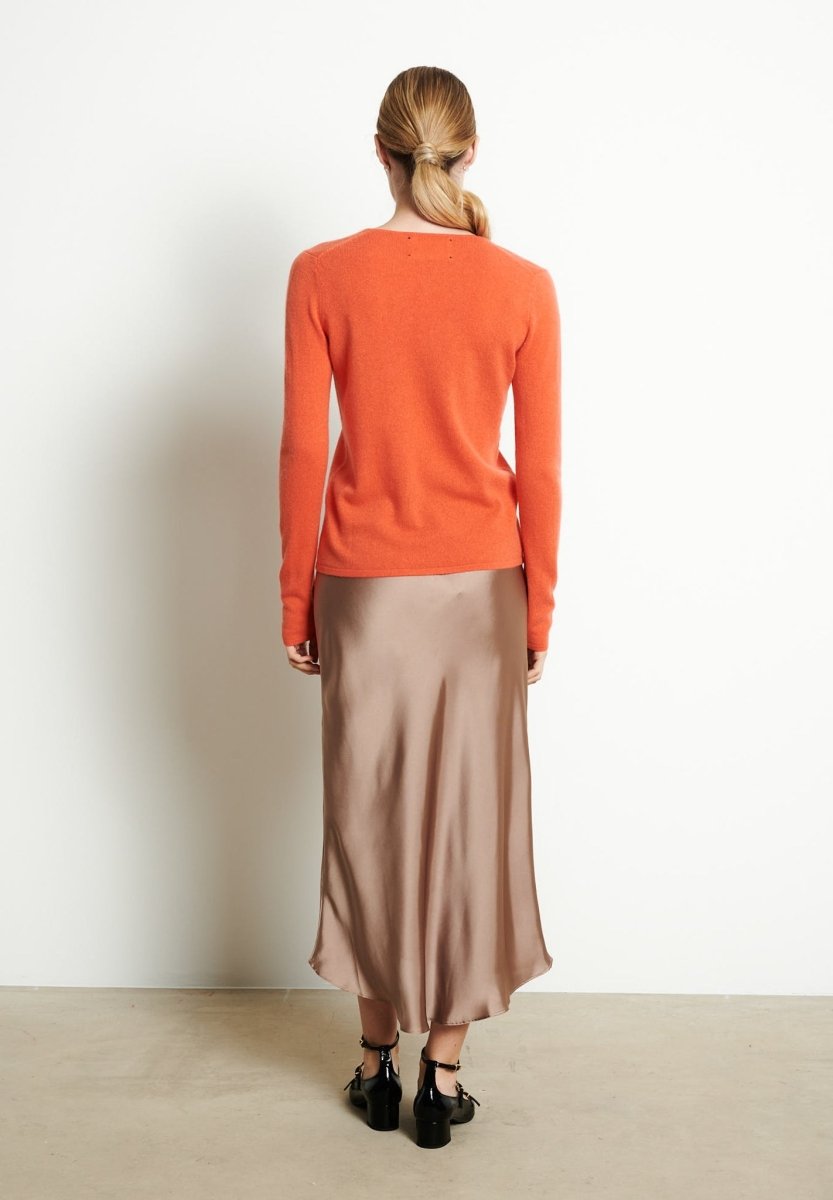 Pull col V cachemire mandarine femme - LILLY 2B