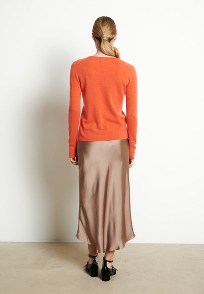 Pull col V cachemire mandarine femme - LILLY 2B